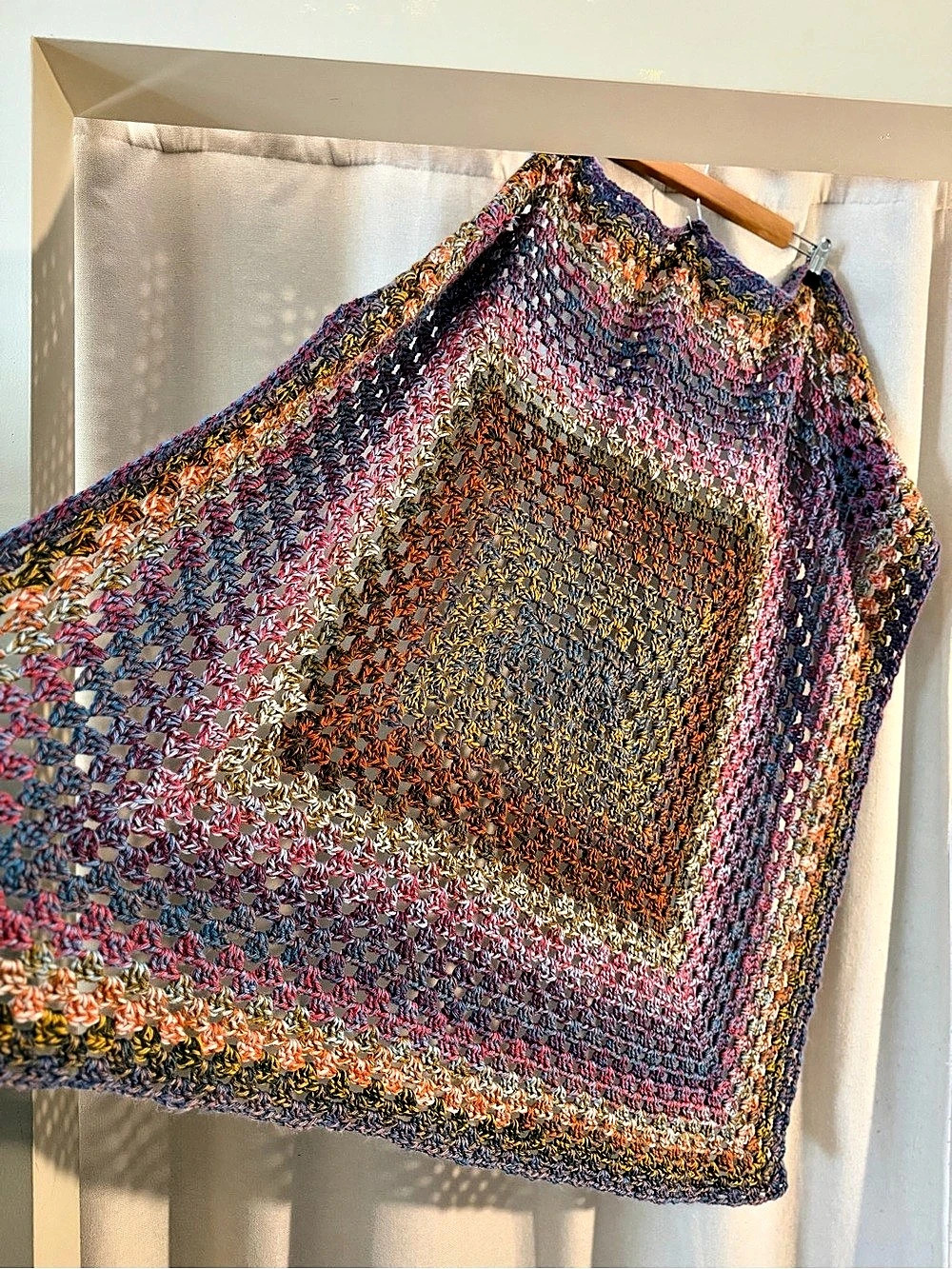Multicolor Knit Lap Throw